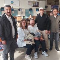 Ramazan Dağtekin, Ayşegül – Coşkun Karakadılar, Ahsen Okyar, Prof. Dr. Mehmet Bayrak Van Ferit Melen Havaalanında