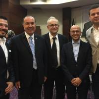 Ömer Çağlar, Dr. Alaattin Büyükkaya, Ahsen Okyar, İlhan Çağlar, Cihat Kaymas ve Suzan Kaymas