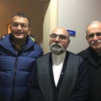 Akça Koca Kültür Platformu Başkanı Hasan Uzunhasanoğlu, Mehmet Veysi Dörtbudak, Ahsen Okyar