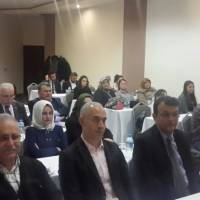 Prof. Dr. Yusuf Bayraktutan ve toplantıya katılanlar
