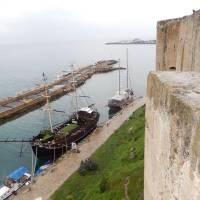 Girne Kalesinden Girne Limanının görünümü